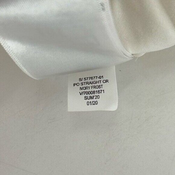 NWT Women's GAP 100% Cotton Ivory Frost Straight Leg Crop Pants Sz M Normcore‎ - Picture 7 of 11